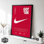 Nike Origins Red Poster