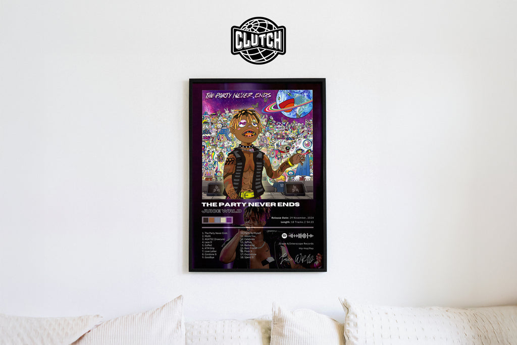Juice WRLD 'The Party Never Ends' Album Poster
