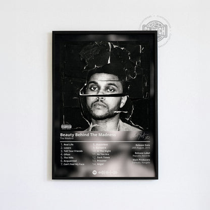 The Weeknd 'Beauty Behind The Madness' Album Poster