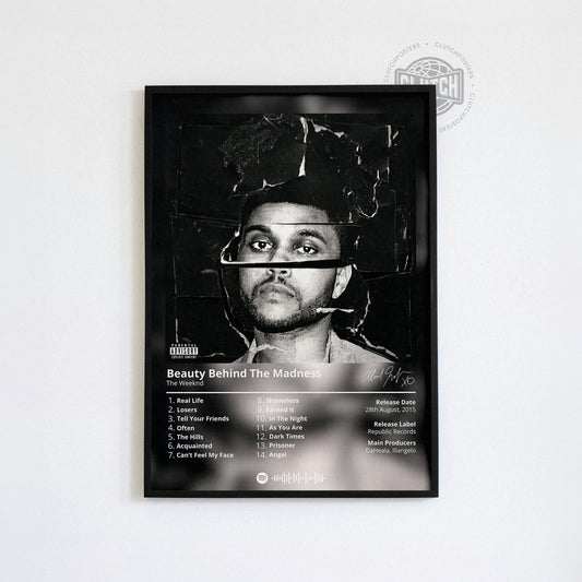 The Weeknd 'Beauty Behind The Madness' Album Poster