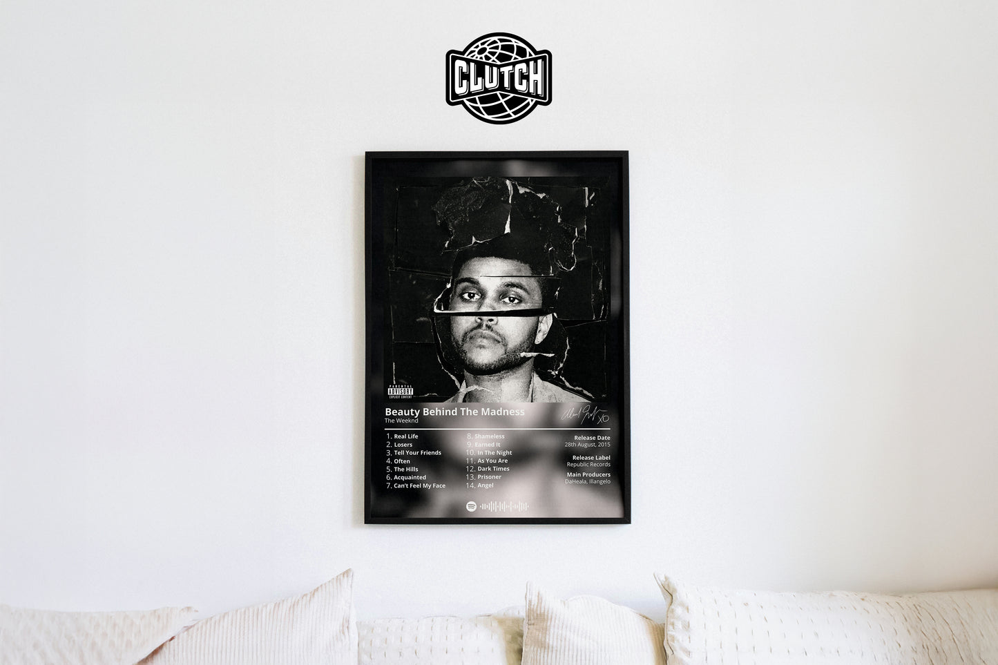 The Weeknd 'Beauty Behind The Madness' Album Poster