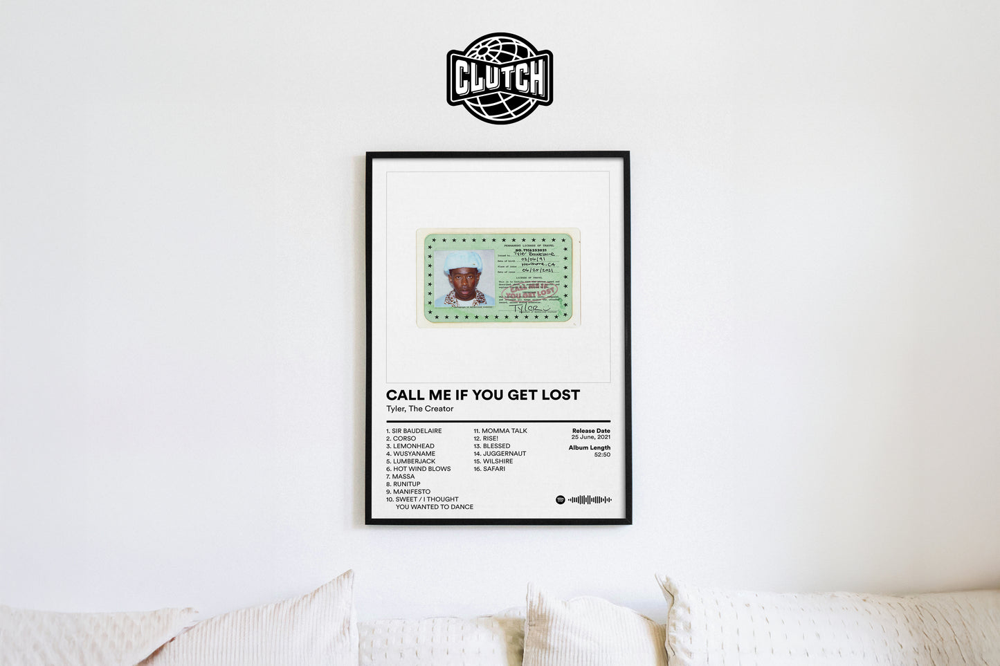 Tyler The Creator 'CALL ME IF YOU GET LOST' Album Poster