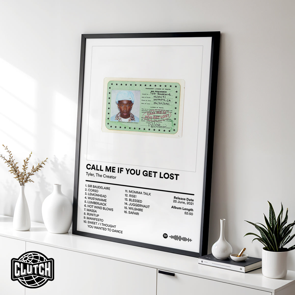 Tyler The Creator 'CALL ME IF YOU GET LOST' Album Poster