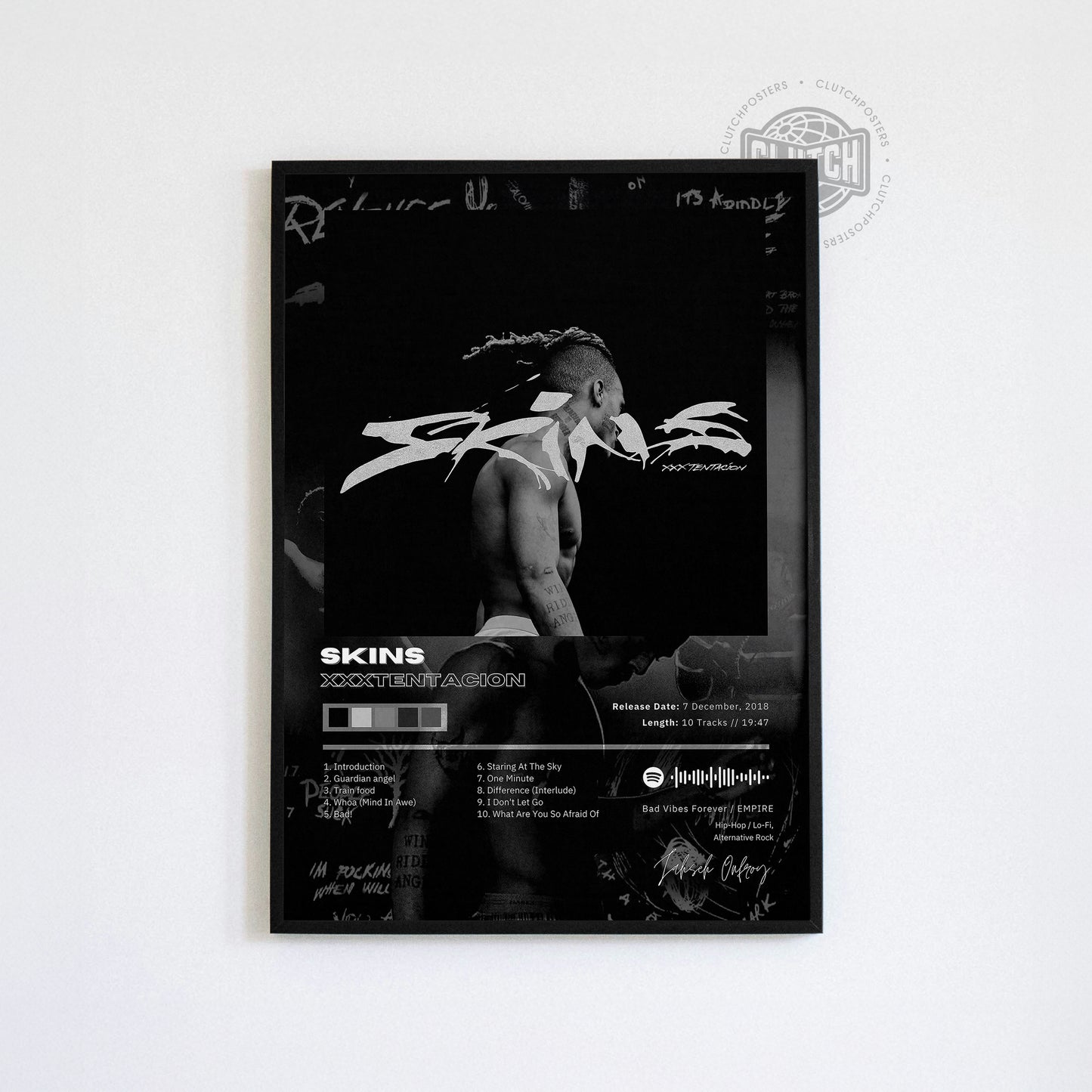 XXXTENTACION 'Skins' Album Poster