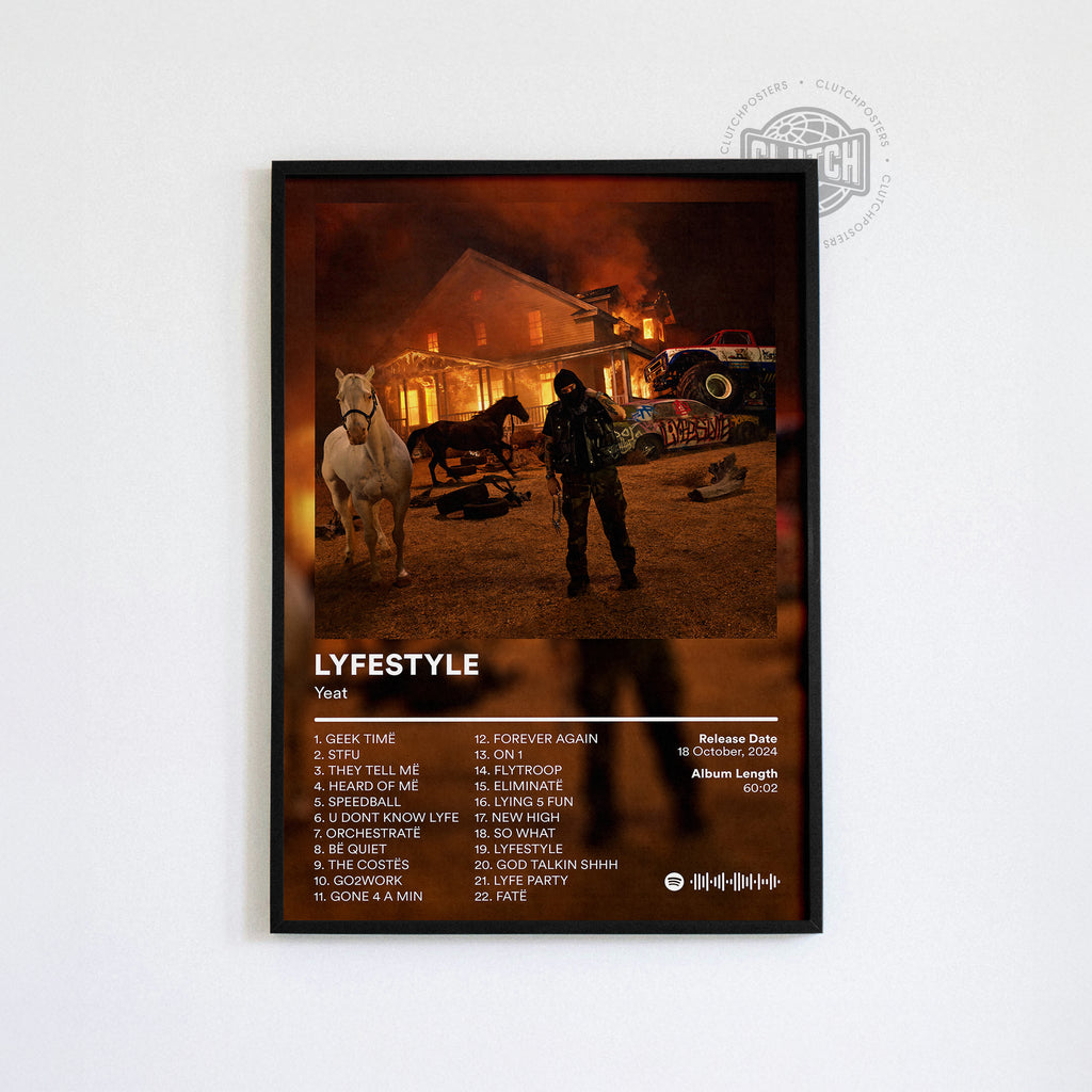 Yeat 'LYFESTYLE' Album Poster