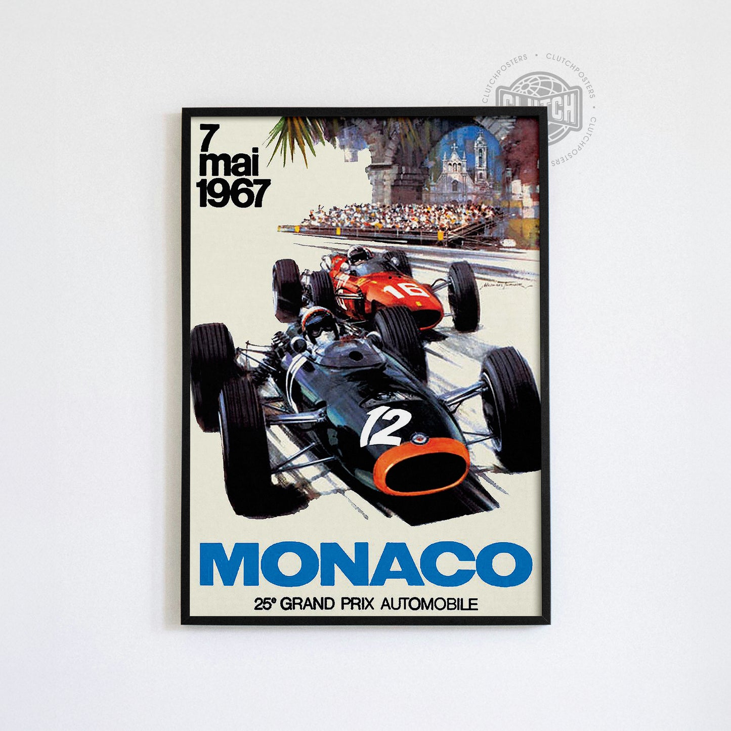 Monaco Grand Prix Vintage Poster