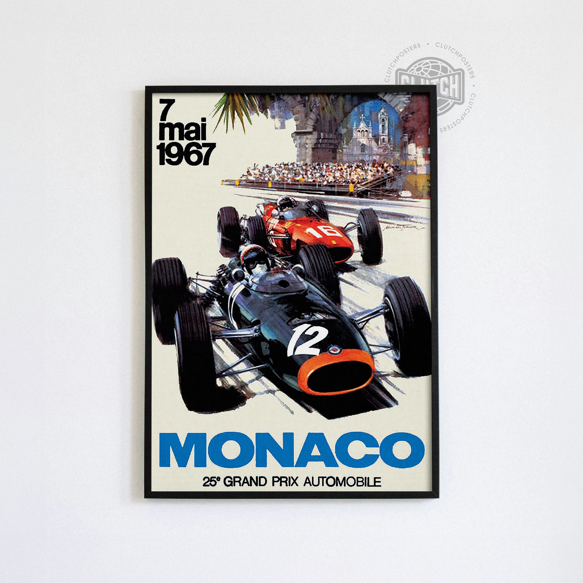 Monaco Grand Prix Vintage Poster