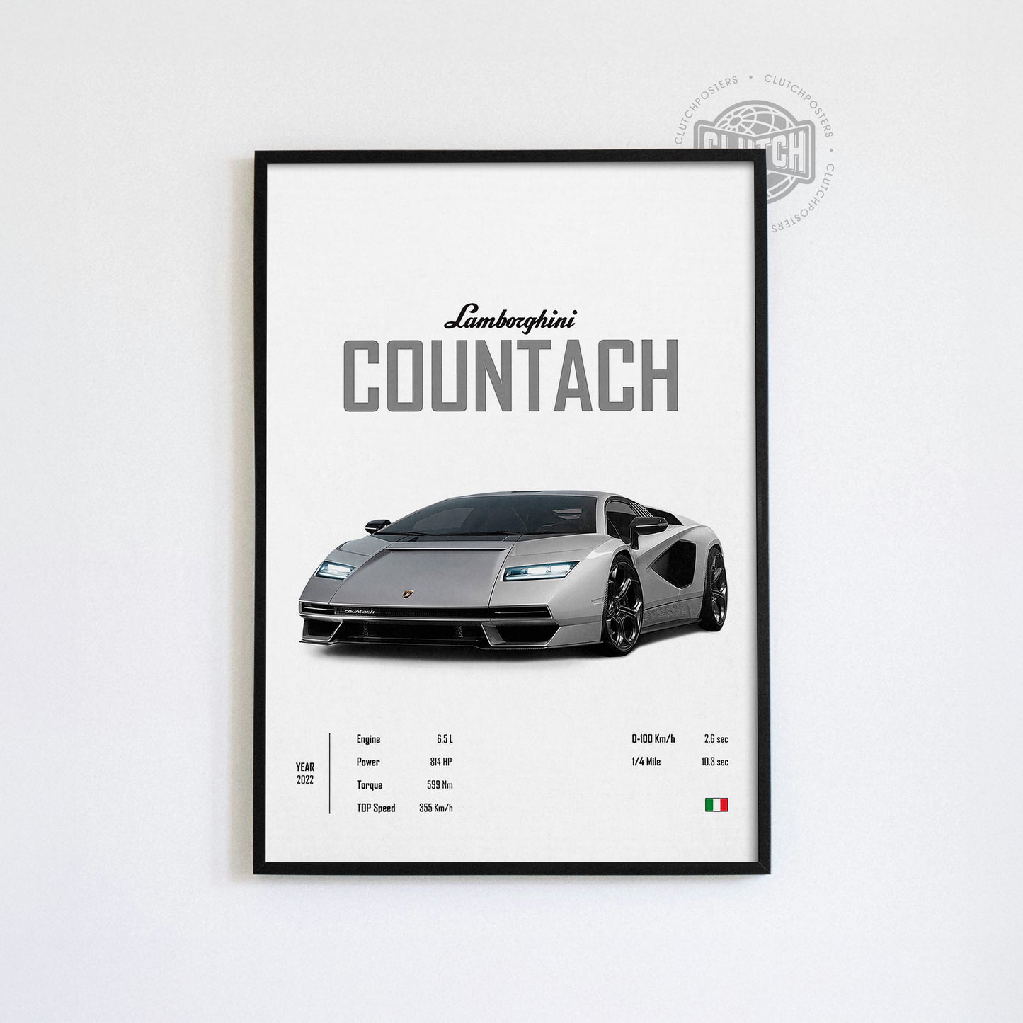 Lamborghini Countach 'CORE' Car Poster