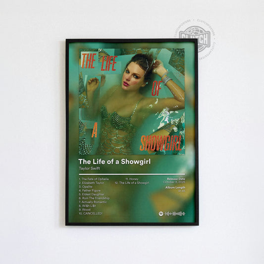 Taylor Swift 'The Life Of A Showgirl' Album Poster