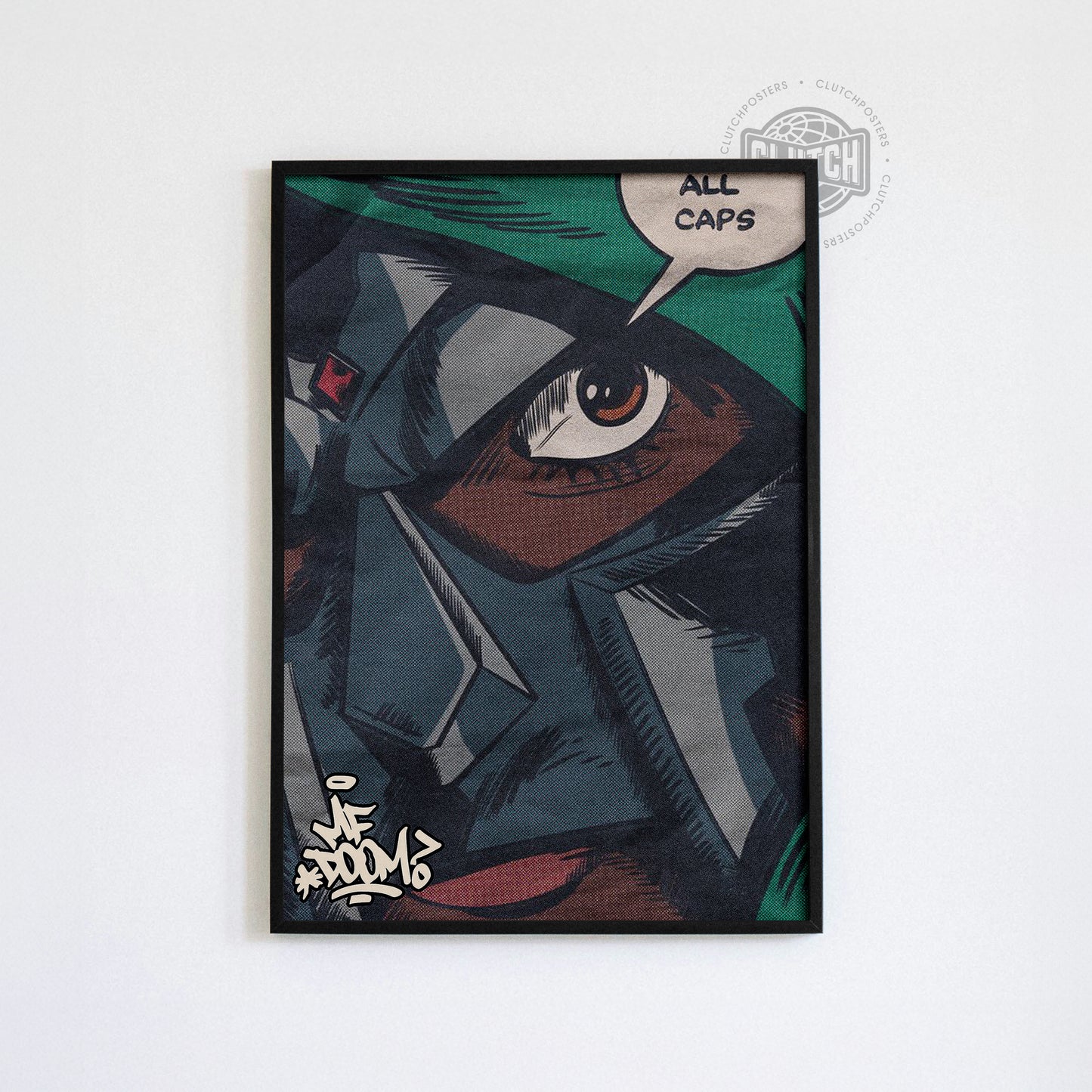 MF DOOM 'All Caps' Poster