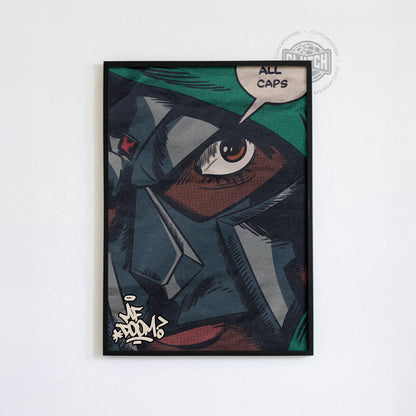 MF DOOM 'All Caps' Poster