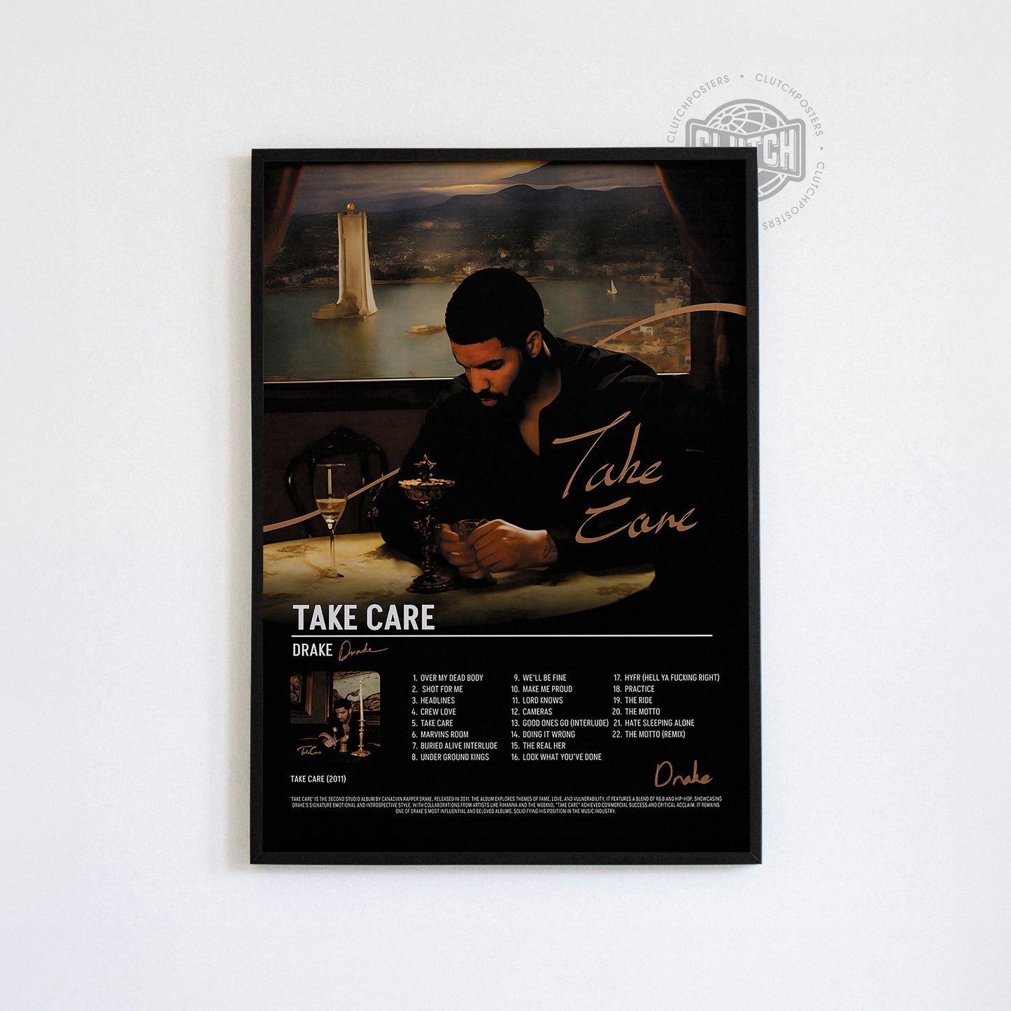 Drake 'Take Care' Tracklist Poster