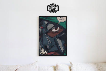 MF DOOM 'All Caps' Poster