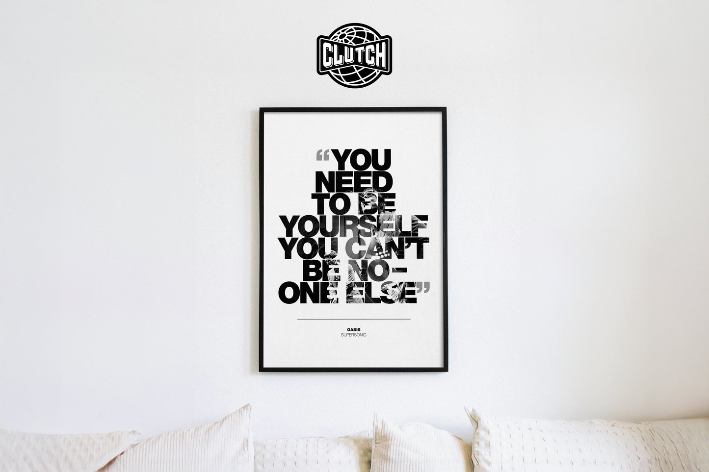 Oasis 'Supersonic' Lyric Poster