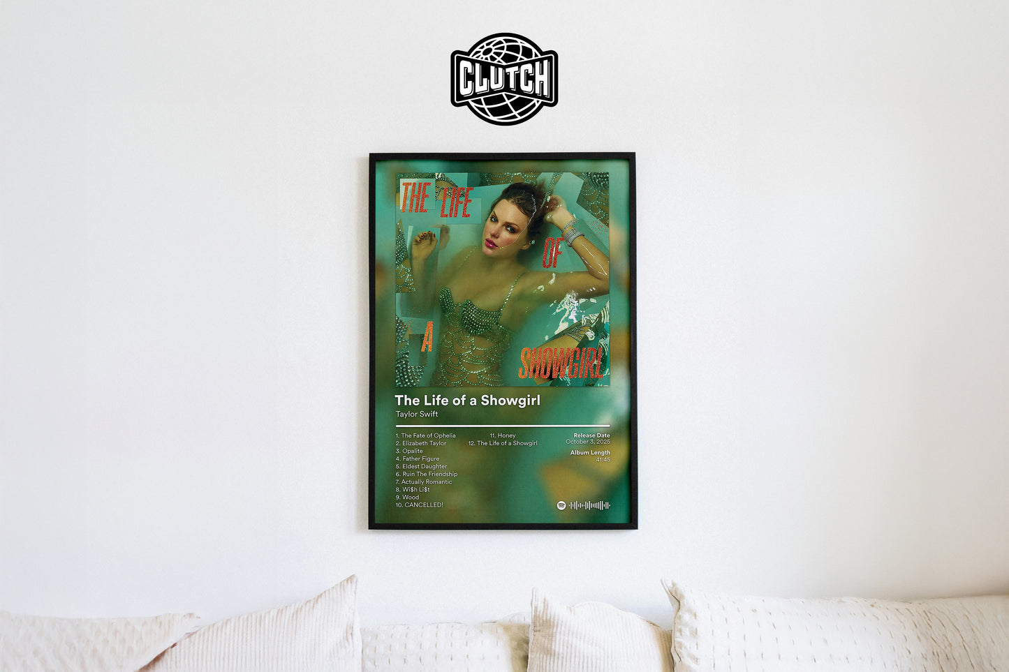 Taylor Swift 'The Life Of A Showgirl' Album Poster