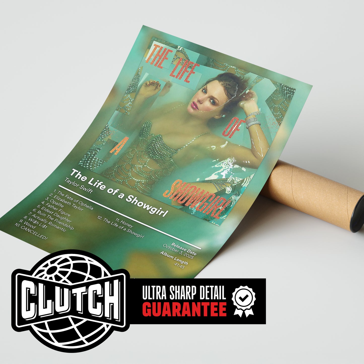 Taylor Swift 'The Life Of A Showgirl' Album Poster