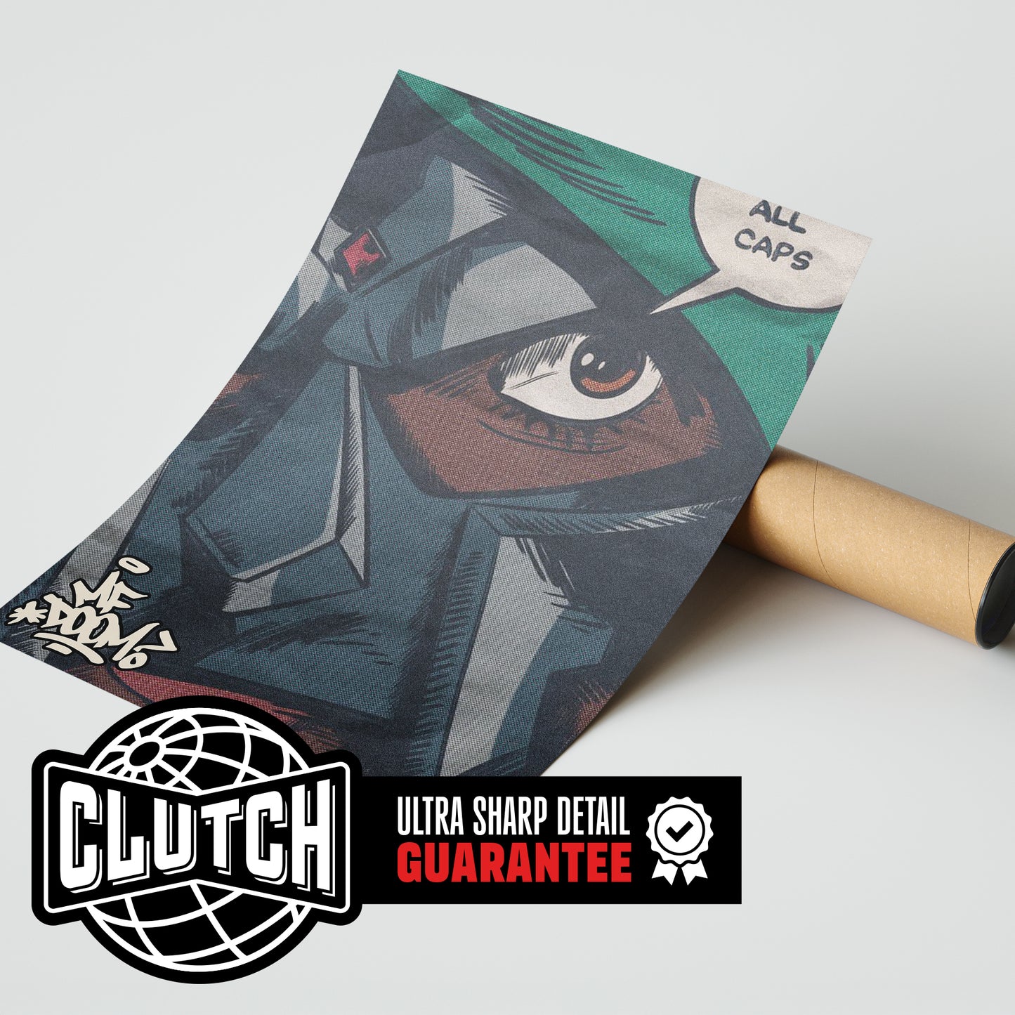 MF DOOM 'All Caps' Poster