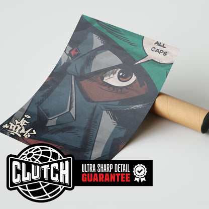 MF DOOM 'All Caps' Poster