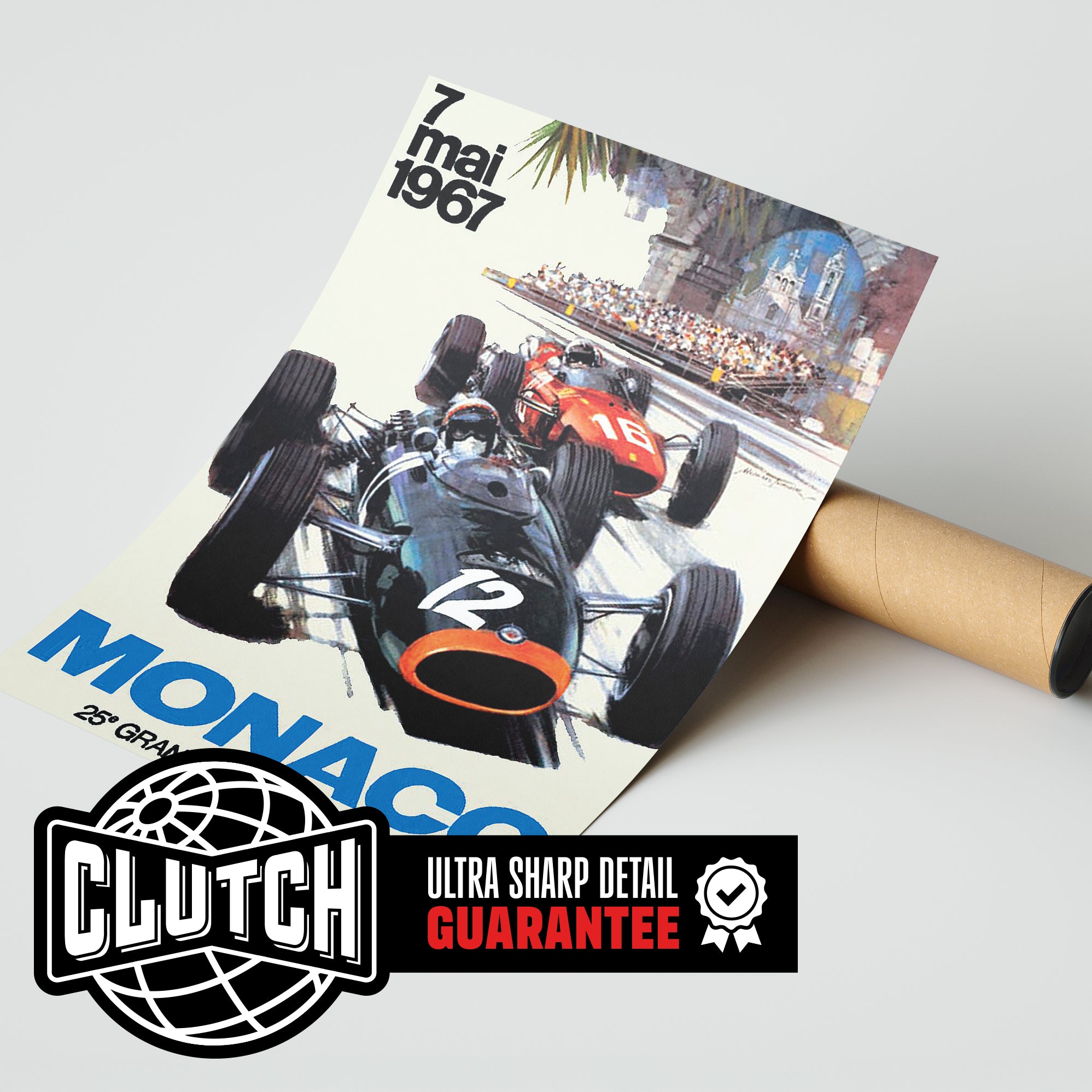 Monaco Grand Prix Vintage Poster