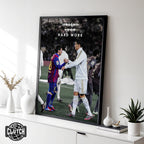 Messi & Ronaldo 'Hard Work' Poster
