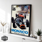 Monaco Grand Prix Vintage Poster
