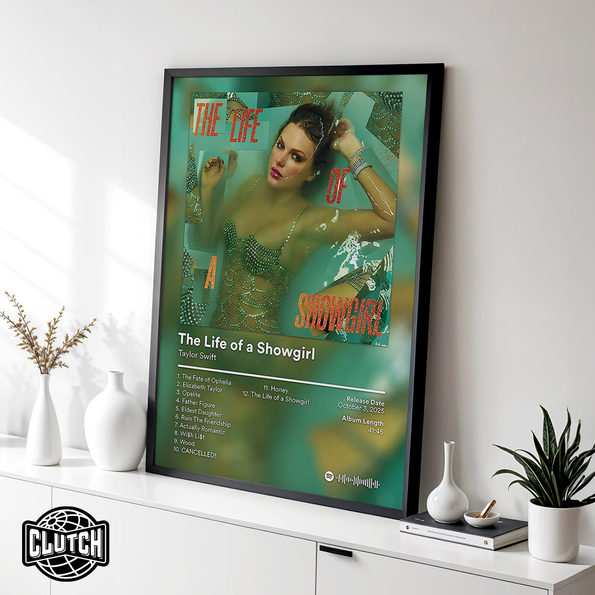 Taylor Swift 'The Life Of A Showgirl' Album Poster