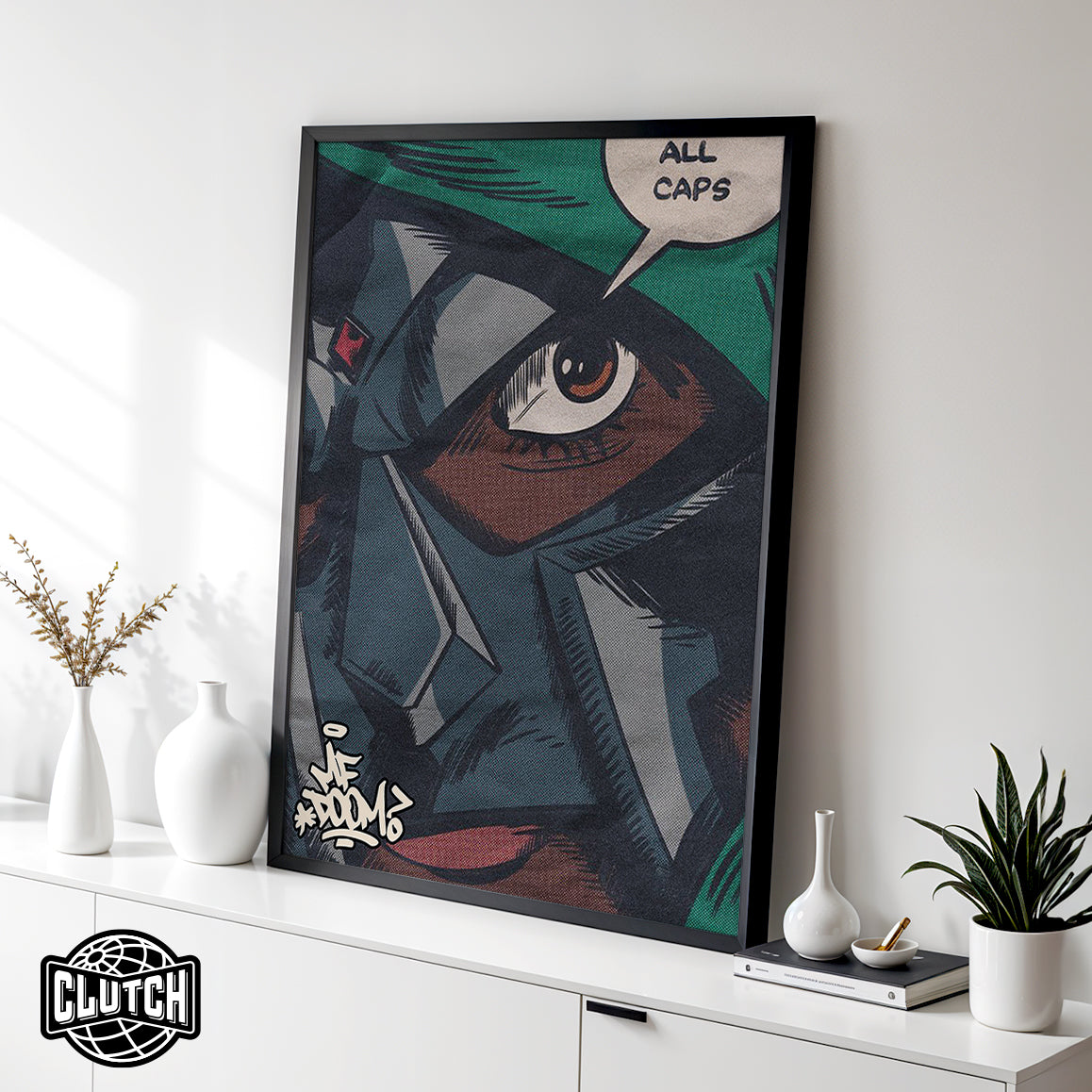 MF DOOM 'All Caps' Poster
