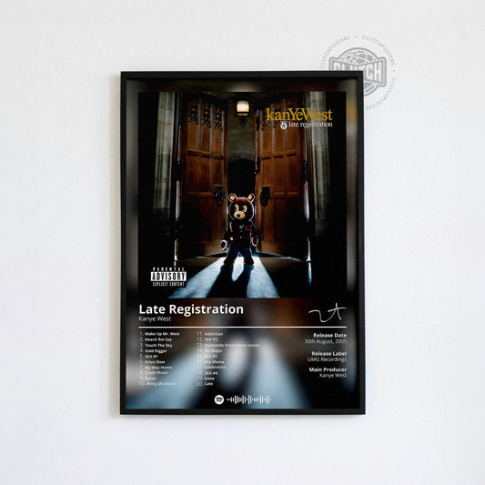 Kanye West 'Late Registration' Album Poster