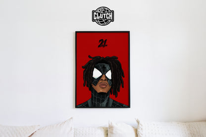 21 Savage x Spiderman Poster