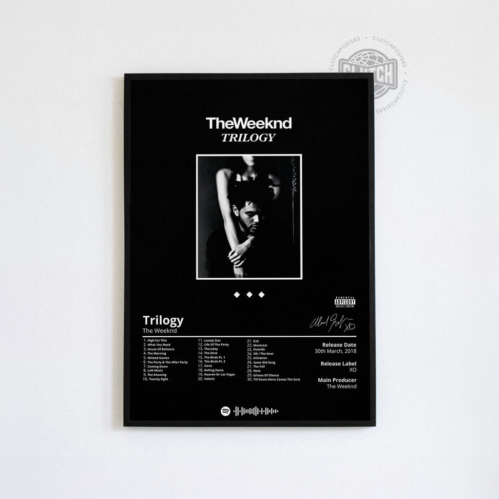The Weeknd 'Trilogy' Album Poster