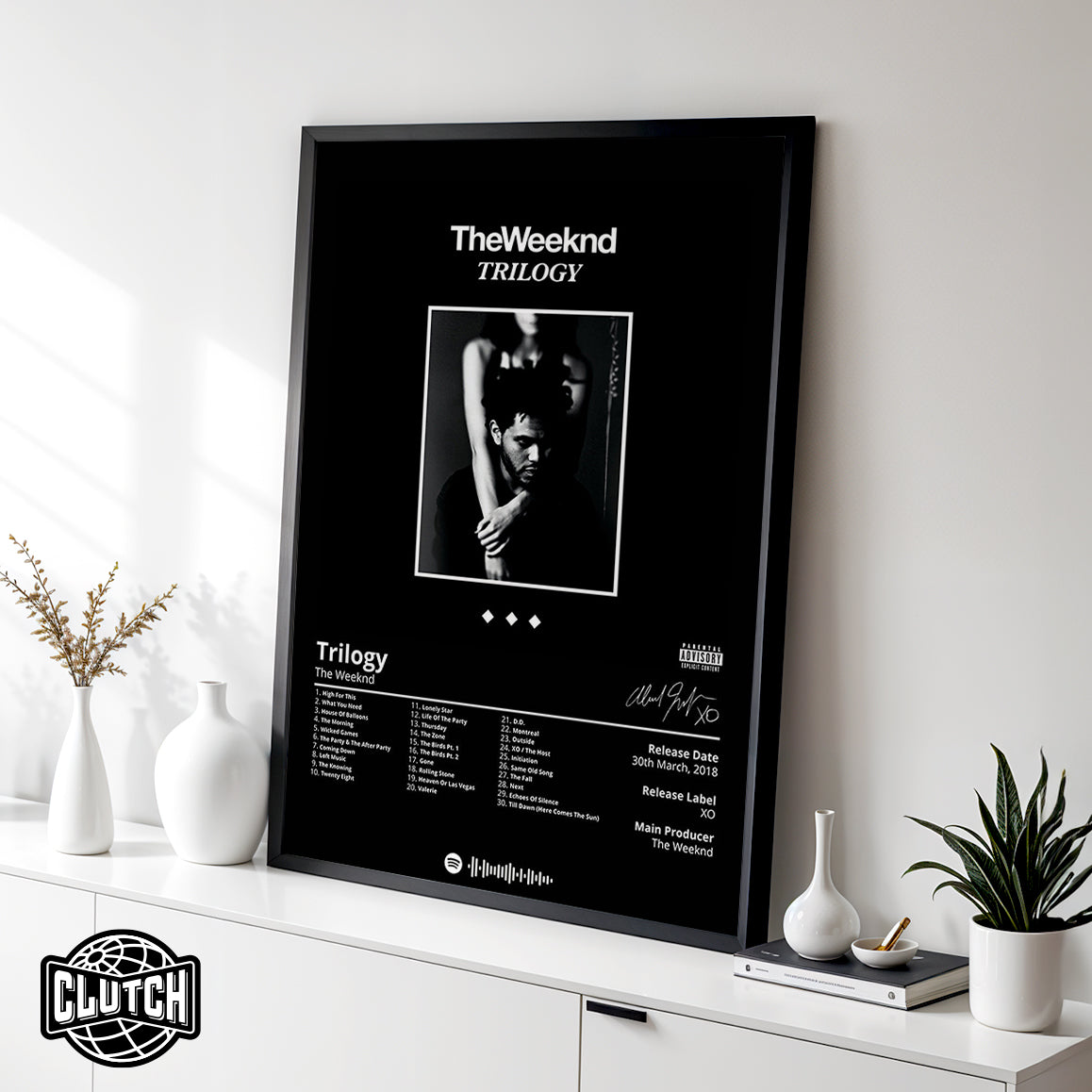 The Weeknd 'Trilogy' Album Poster