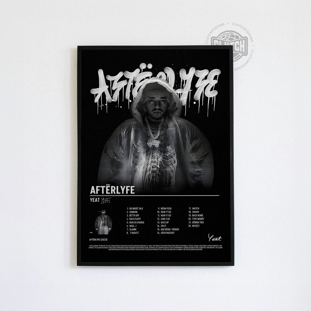 Yeat 'AftërLyfe' Tracklist Poster