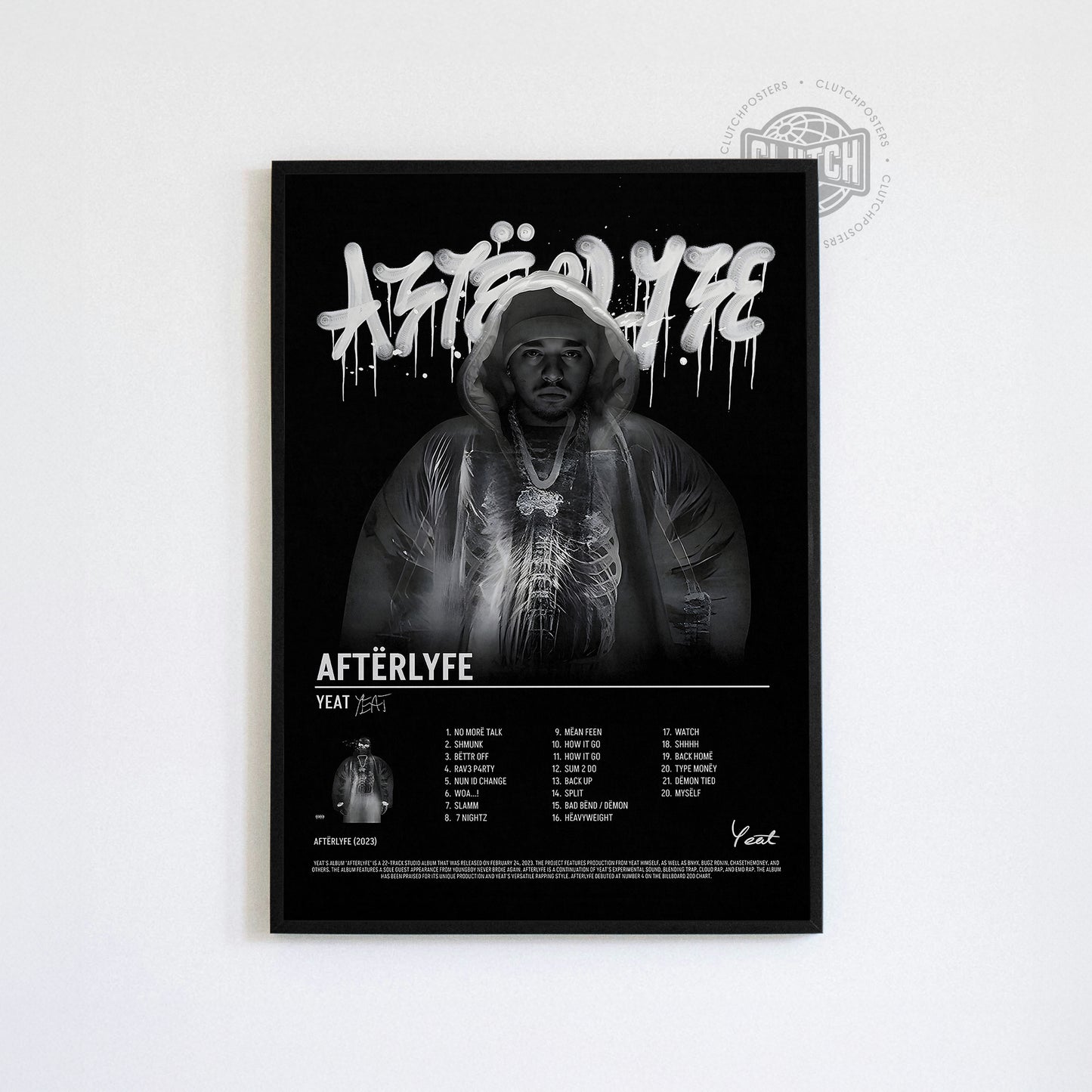 Yeat 'AftërLyfe' Tracklist Poster
