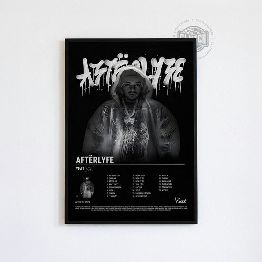 Yeat 'AftërLyfe' Tracklist Poster