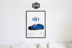 Mitsubishi EVO X 'CORE' Car Poster