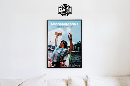 Diego Maradona 'Hand of God' Poster
