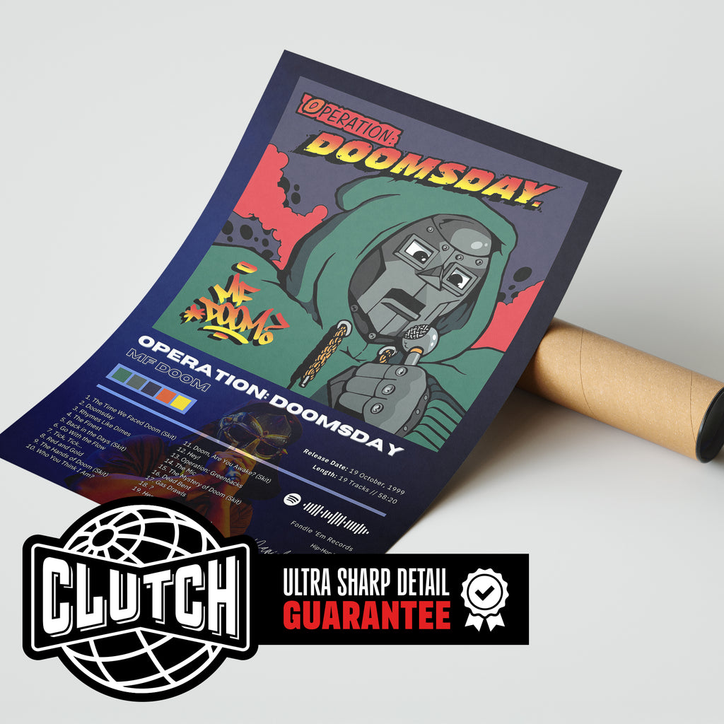 MF DOOM 'Operation: Doomsday' Album Poster