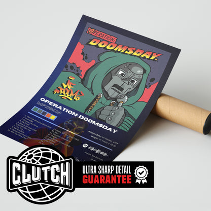 MF DOOM 'Operation: Doomsday' Album Poster