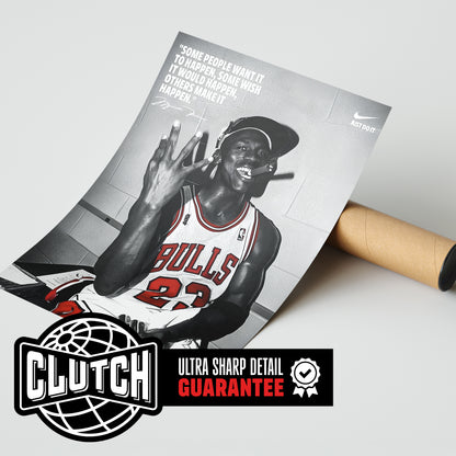 Michael Jordan Vintage Trophy Poster