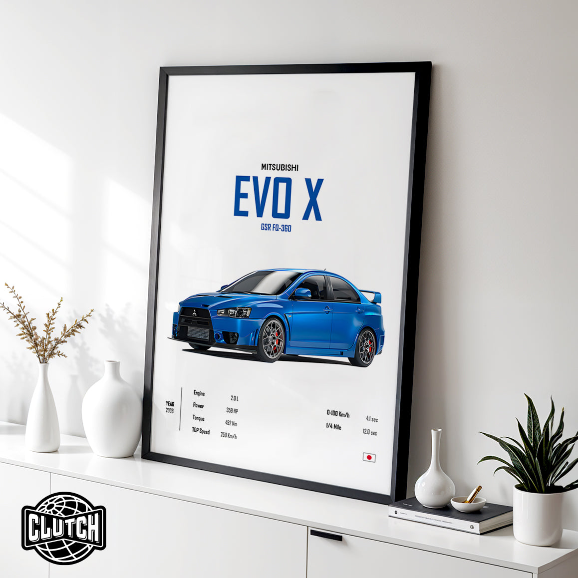 Mitsubishi EVO X 'CORE' Car Poster