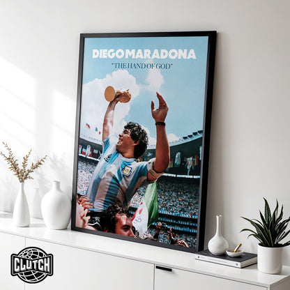 Diego Maradona 'Hand of God' Poster