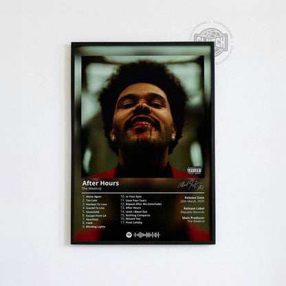 The Weeknd 'After Hours' Album Poster