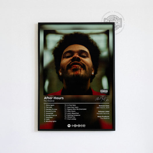 The Weeknd 'After Hours' Album Poster