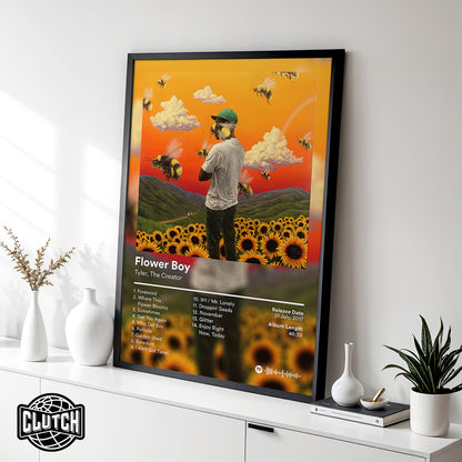 Tyler The Creator 'Flower Boy' Album Poster