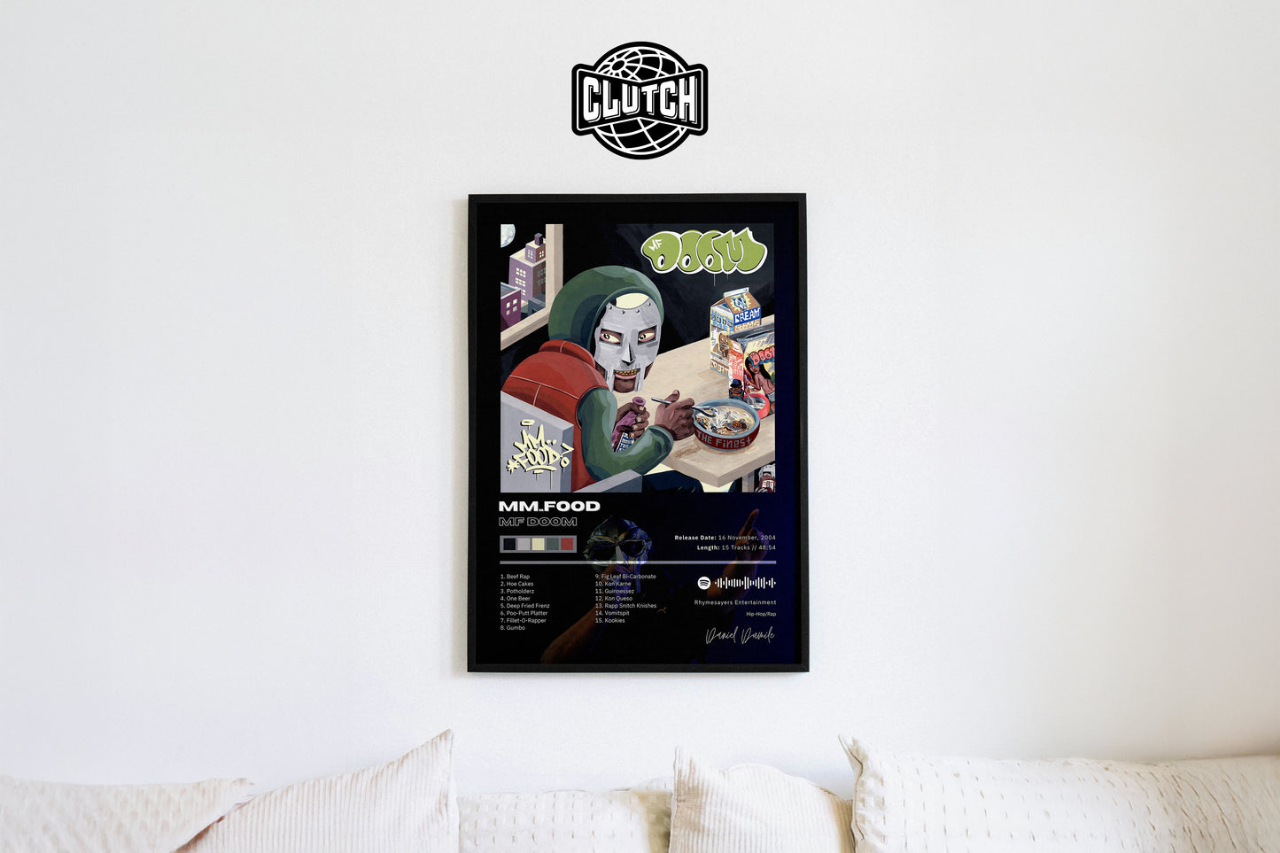 MF DOOM 'Mm..Food' Album Poster