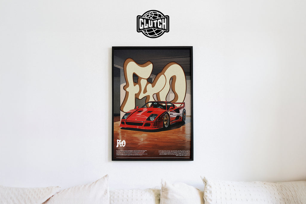 Ferrari F40 Poster