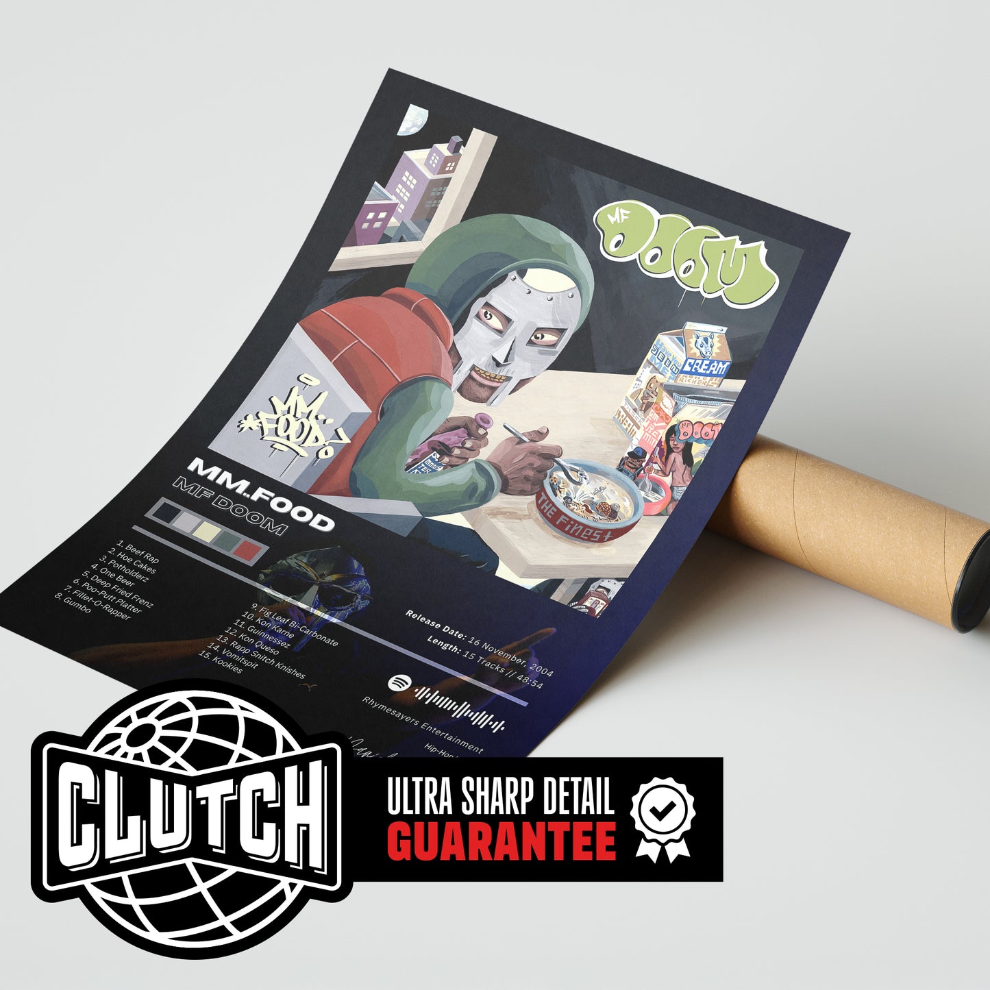 MF DOOM 'Mm..Food' Album Poster