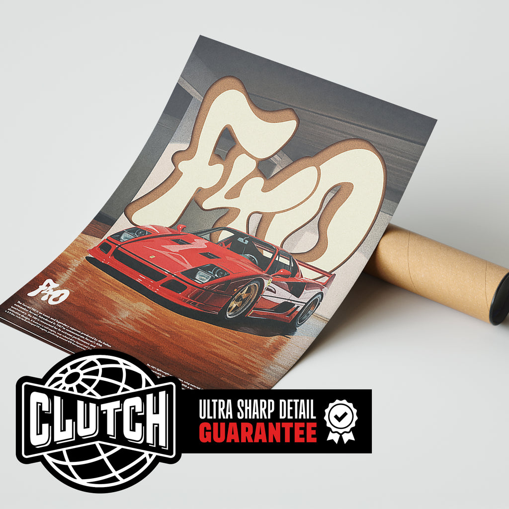 Ferrari F40 Poster