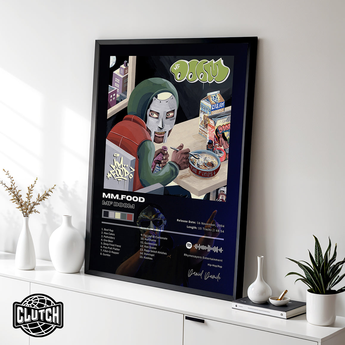 MF DOOM 'Mm..Food' Album Poster