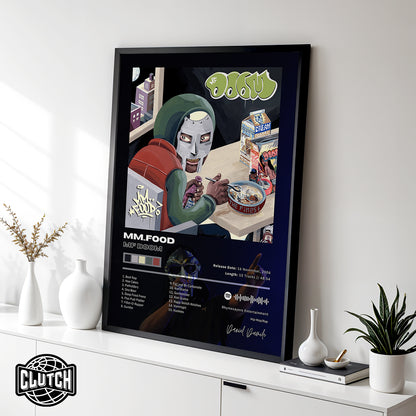MF DOOM 'Mm..Food' Album Poster